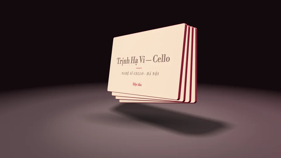 Trịnh Hạ Vi — Nghệ sĩ cello tự do, danh thiếp số, mẫu website Cá nhân & hồ sơ năng lực