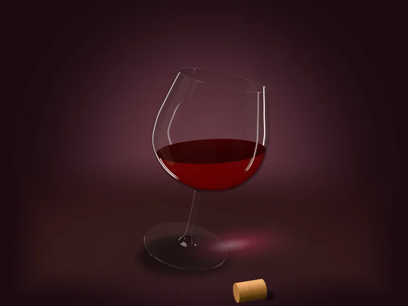 Ly vang Chianti Classico ngả sang phải khi xoay, mặt vang đỏ ruby vẫn nằm ngang trong bầu ly, vệt sáng đỏ in xuống mặt đá sẫm cạnh chân ly, nút bần ở tiền cảnh