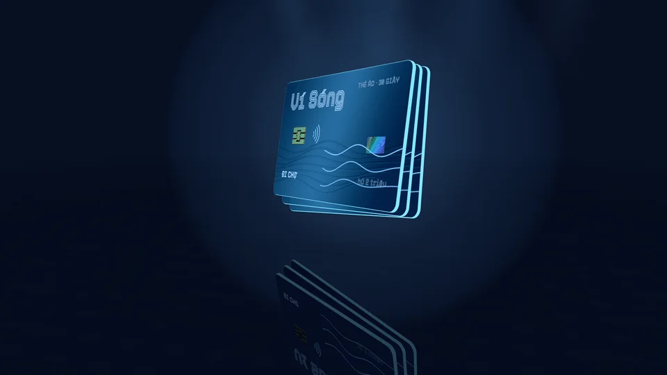 Ví Sóng — Ví điện tử cho người trẻ đi làm, mẫu website Tài chính